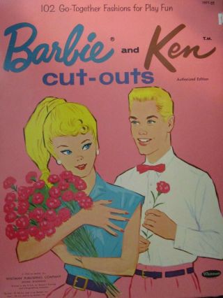 1971 - 72 Barbie & Ken Paper Dolls,  Whitman Packet,  Clothes,  Accessories