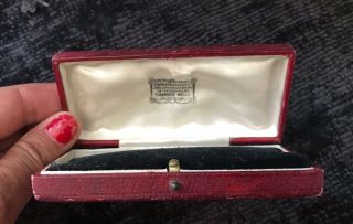 Antique Red Leather Jewellery Watch Box - Thomas Wagner