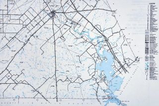Texas Map - Live Oak County George West Lake Corpus Christi Oil Fields Oakville 2