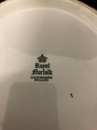 COLLECTORS: Royal Norfolk Wash Bowl And Water Jug $1 START 3