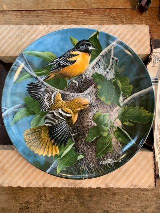 Knowles Birds Of Your Garden Plate The Baltimore Oriole 1985 Encyclopediabox&coa