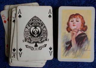 Antique / Vintage Playing Cards " Early Waddingtons Deck " C.  1930