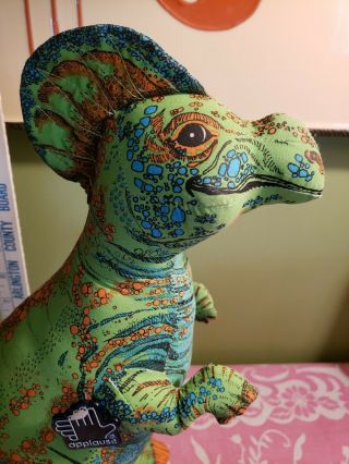 Vintage 1992 Applause Dinosaur Hadrosaurus Stuffed Animal Plush Toy Large Tags