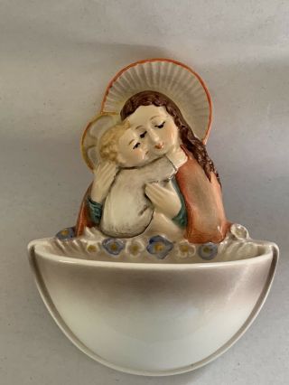 Vintage Hummel Holy Water Font - Madonna & Child 243 - Tmk - 4
