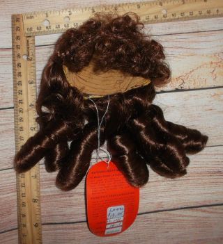 Vintage LA SIOUX boxed DOLL WIG Auburn curly bangs size 10 - 11 Tagged LAUREL 3