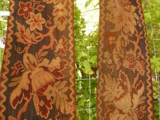 ANTIQUE FRENCH TAPESTRY PANEL BORDER 1880`s 3