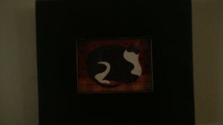 framed Fat Cat by Warren Kimble 4