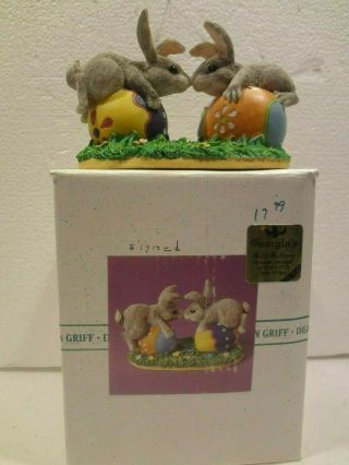 CHARMING TAILS - BUNNY LOVE FIGURINE IN ORG BOX 4