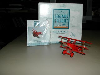 Hallmark Legends In Flight Red Baron Fokker Dr1 Numbered Edition