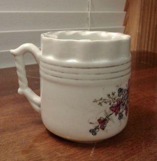 Vintage/Antique Mustache Porcelain Shaving Mug Cup 3