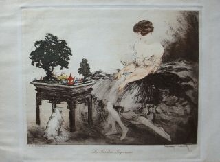 Louis Icart Lithograph 1932 French In Signed In Print