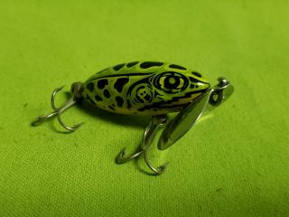 Vintage Fred Arbogast Spotted Jitterbug Fishing Lure