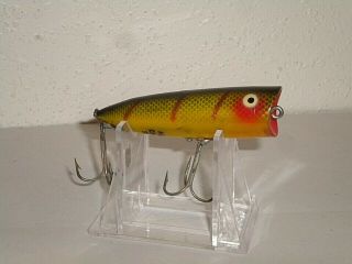 Heddon Chugger Spook Fishing Lure - Perch Scale Color