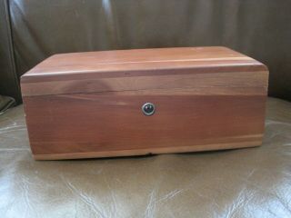Lane Cedar Wood Box Chest With Key