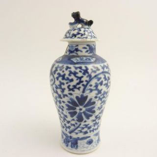 Chinese Blue And White Meiping Porcelain Vase,  19th Century