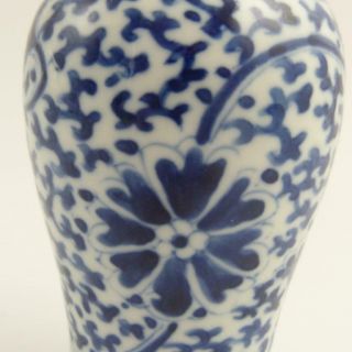 CHINESE BLUE AND WHITE MEIPING PORCELAIN VASE,  19TH CENTURY 2