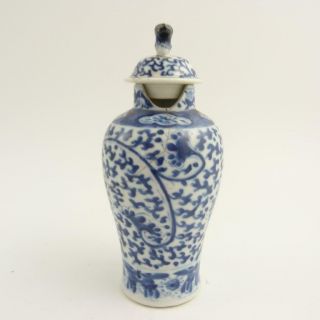 CHINESE BLUE AND WHITE MEIPING PORCELAIN VASE,  19TH CENTURY 3