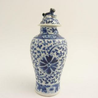 CHINESE BLUE AND WHITE MEIPING PORCELAIN VASE,  19TH CENTURY 4