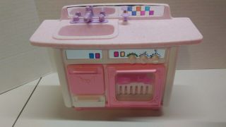 Vintage Barbie Kitchen Sink Island Dishwasher 1993