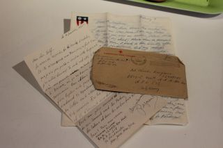 Ww2 1945 Manuscript Letter Us Army American Red Cross Cbi