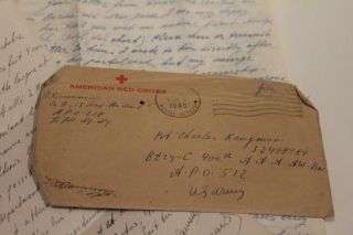 WW2 1945 manuscript letter US Army AMERICAN RED CROSS CBI 2