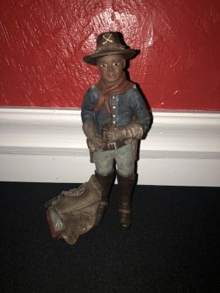Sarah’s Attic Buffalo Usa Soldier 817/8000 Signed Dated 1991 Statue Vintage