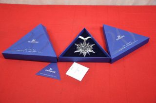 Christmas Ornament Swarovski 2011 20 Years Dual Layer Snowflake Box 1525