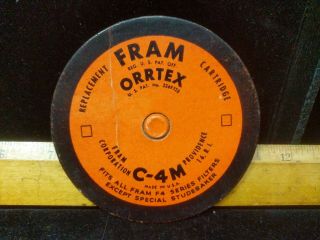 2xvintage/antique Fram Orrtex C - 4m Cartridge,  Series Filter,  Excluding Studebaker
