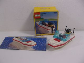 Vintage Lego 1632 Motor Boat Complete W Box & Instructions