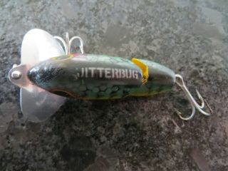 Vintage Fred Arbogast Topwater Jointed Jitterbug - Bluegill - 2 1/2 inch 4