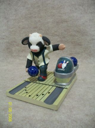 Eyes On The Pins - Bowling - Cow Figurine