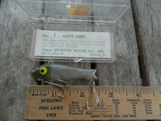 Vintage Fishing Lure - Mitte Mike - Palm Sporting Goods,  Louisiana - 1