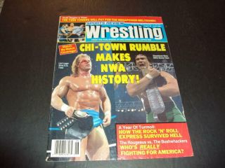 Sports Review Wrestling June 1989 Chi - Town Rumble Makes Nwa History Id:39275