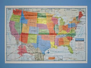 Poster Size Wall Map Of The United States Of America 40 " X 28 " Teaching Tree Bfr