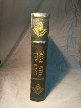 Vintage Gone with the Wind Leather Cover Faux False Book Safe Hidden Box 2