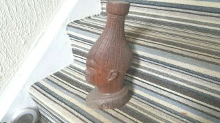 Vintage African Wood Carved Head