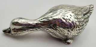 Sterling Silver 925 Duck/ Goose Figurine 300