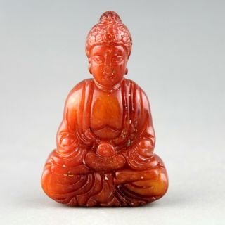 2.  4  China Old Jade Chinese Hand - Carved Ancient Buddha Statue Jade Pendant 2135
