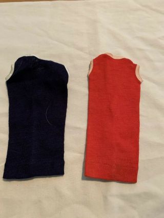 Vintage American Character Tressy Red Dress And Blue Dress In