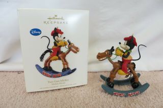 2010 Hallmark Keepsake Christmas Ornament - Two - Gun Mickey Mouse Riding Horse