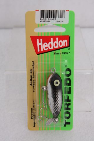 Heddon Tiny Torpedo Black Shiner