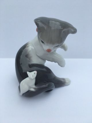 Lladro 5236 Cat And Mouse Retired No Box