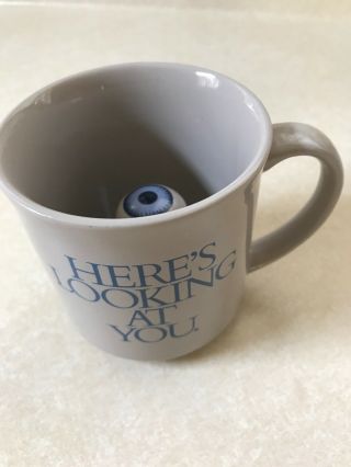 Creepy Eyeball Coffee Cup Here’s Looking At You Coffee Cup Novelty Gag Gift