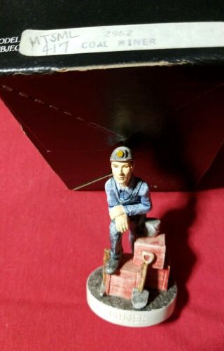 P.  W.  Baston Sebastian Miniature Coal Miner Figurine