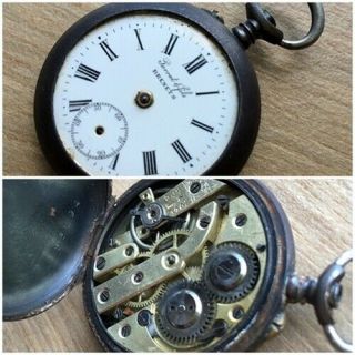 ✩ Antique Perret & Fils Brenets Old Pocket Watch
