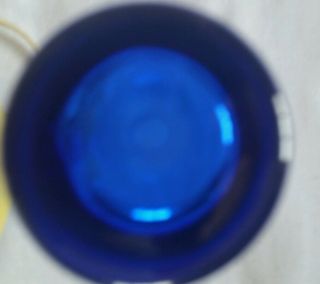 BLUE MEDITERRANEAN CYLINDER GLASS - BUD VASE 7.  5 