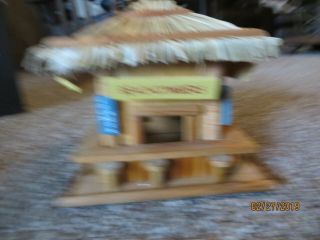 Little Wooden Tiki Hut,  Beachcombers,  Cold Beer,  Decoration,  Use As Birdhouse