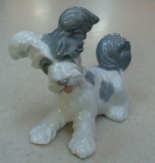 Lladro 4643 " Skye Terrier " Poodle Terrier Puppy Dog - Mwob,  Rv$425