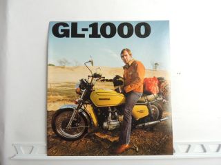 Vintage 1976 Honda Gl - 1000 Gold Wing Dealer Brochure L593