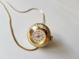 Vintage Smiths 5 jewels ladies pendant watch,  made in Great Britain. 2
